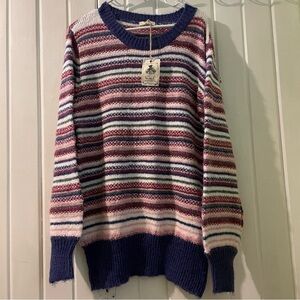 EASEL striped sweater-medium NWT